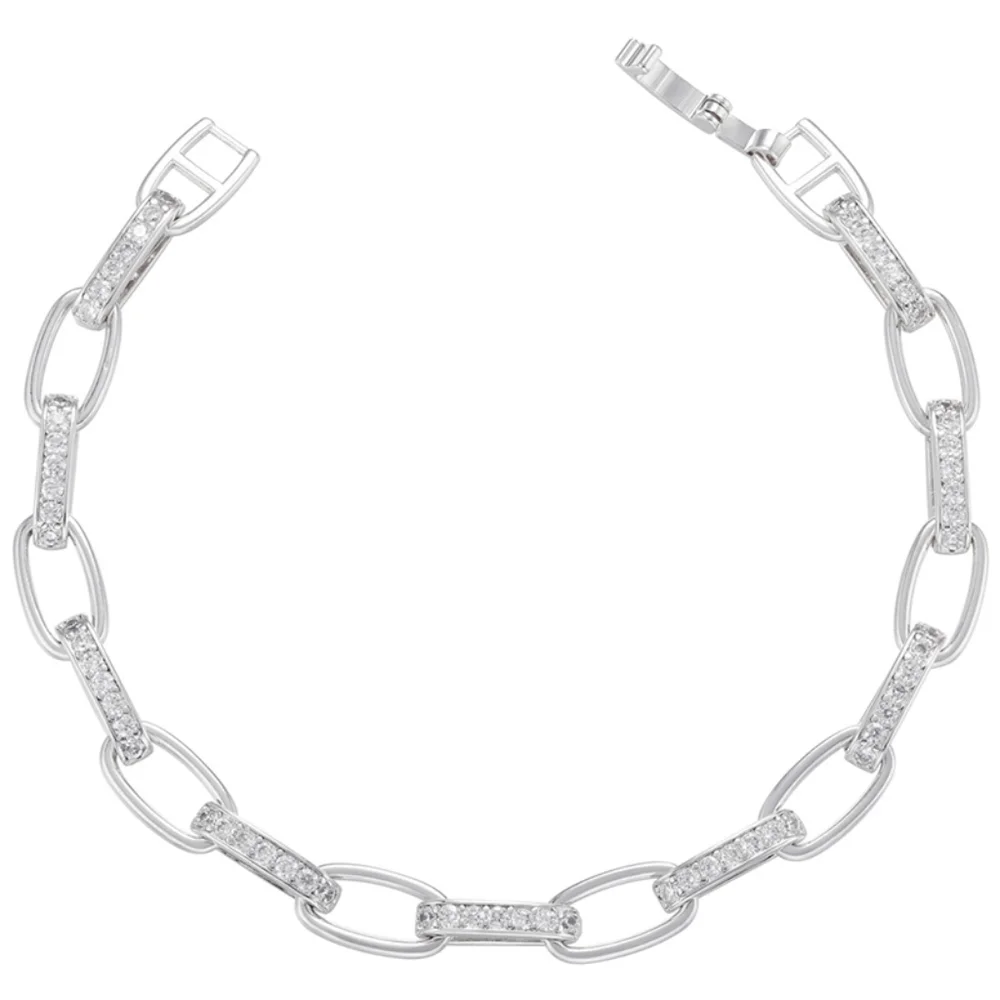 14k gold diamond bracelet - Picture 3 of 5